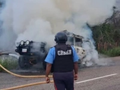 Se incendió vehículo de carga pesada en la carretera nacional Morón-Coro&nbsp;