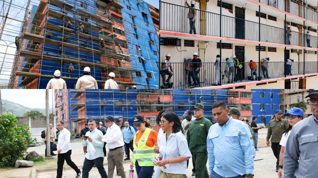 Rodríguez supervisa avances del Plan Venezuela Renace en&nbsp;Morón