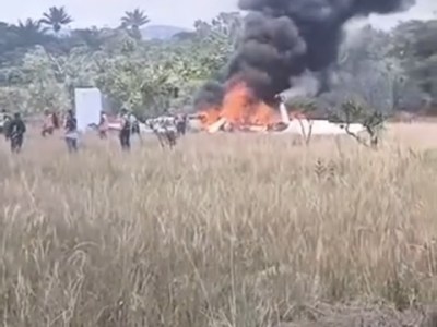Dos personas fallecieron luego de que una avioneta se estrellara a pocos metros del aeropuerto de Santa Elena de&nbsp;Uairén