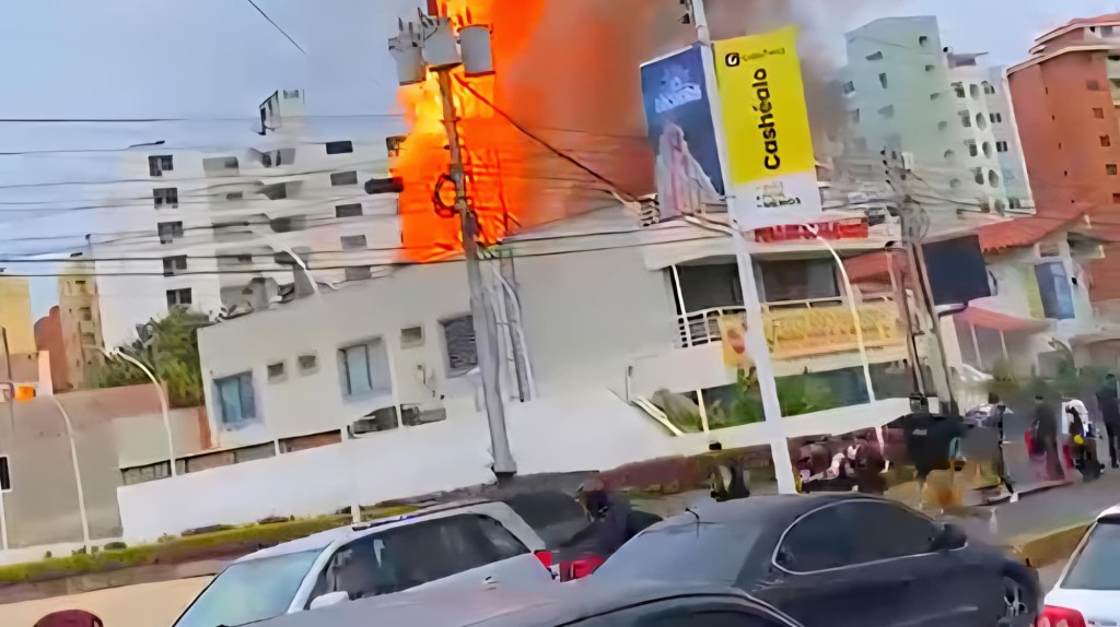 Se registró incendio en sede de pollos el Elevado en&nbsp;Lechería