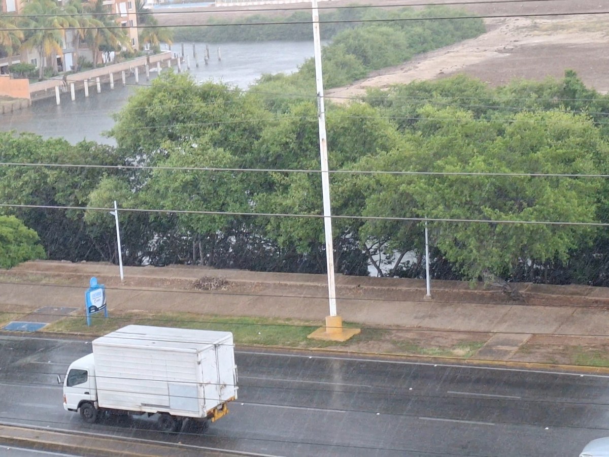 Fuerte lluvia se registra sobre la zona norte de Anzoátegui este sábado&nbsp;10oct