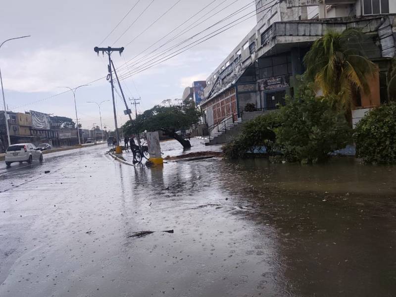 Fuertes lluvias y vientos provocan anegaciones y cortes eléctricos en&nbsp;Barcelona