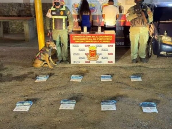 GNB incautó más de siete kilos de cocaína en el punto de control de&nbsp;Clarines