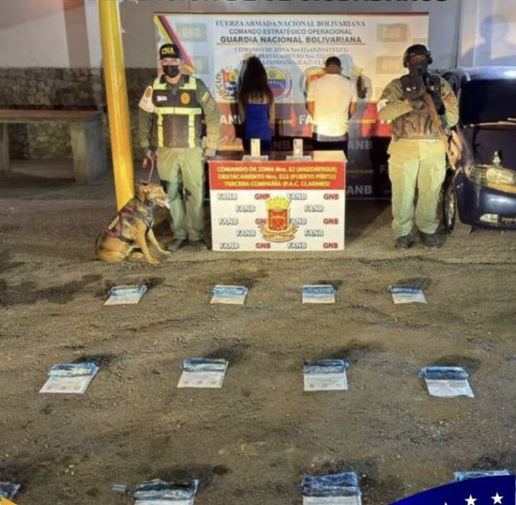 GNB incautó más de siete kilos de cocaína en el punto de control de&nbsp;Clarines
